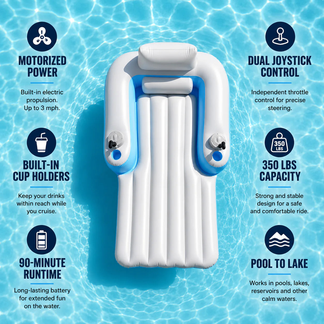 Floatzy™ Motorized Water Lounger